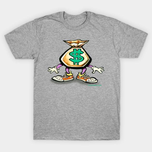 Money Bag T-Shirt by Kevin Middleton